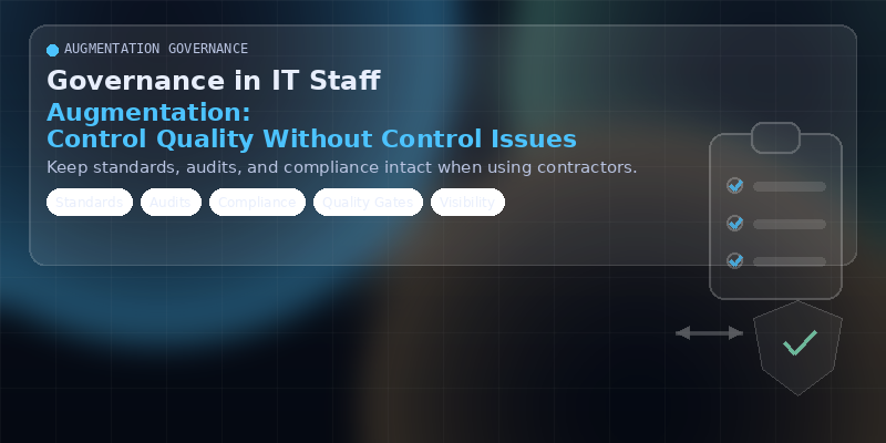 Governance in IT Staff Augmentation: Controlling Quality Without Control Issues
